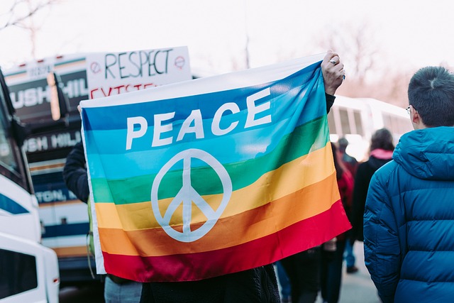 Protestierende Menschen